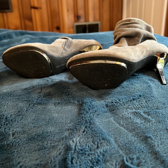 INC gray booties. Size 6.5. Leather. - Picture 2 of 6